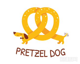Pretzel Dog饼干logo设计欣赏