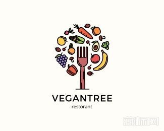 Vegan Tree标志设计欣赏