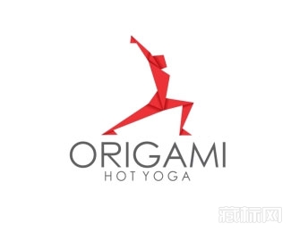 Origami Hot Yoga瑜伽logo设计欣赏
