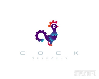 Cock Mechanic公鸡机械师logo设计欣赏