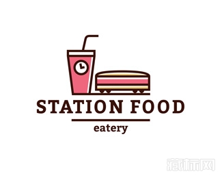 Station food车站食品logo设计欣赏