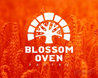 Blossom Oven花丛壁炉logo设计欣赏