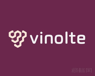 vinolte葡萄酒logo设计欣赏