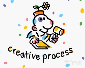 Creative Process卡通标志设计欣赏