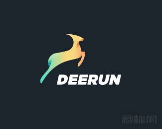 DEERUN跳羚羊logo设计欣赏