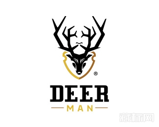 Deer man梦想男人logo设计欣赏