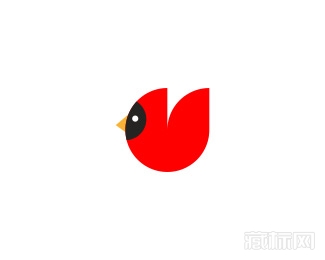 Cardinal鸟logo设计欣赏