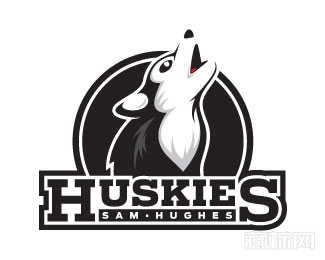 Huskies狼logo设计欣赏