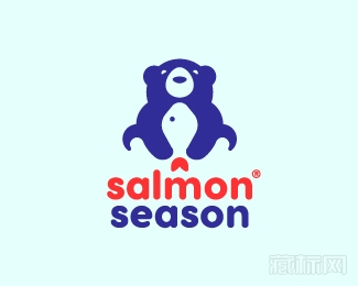 Salmon Season熊logo设计欣赏