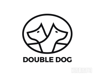 Double Dog双狗logo设计欣赏