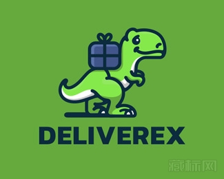 Deliverex背炸药的恐龙logo设计欣赏