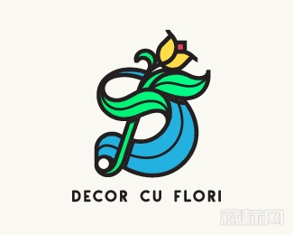 Decor Cu Flori花logo设计欣赏
