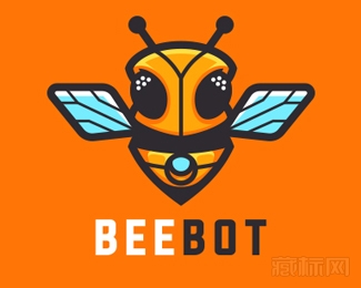Beebot蜜蜂logo设计欣赏