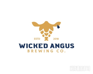  Wicked angus鹿logo设计欣赏