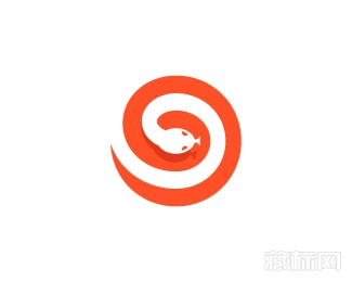  Snake Target蛇目标logo设计欣赏