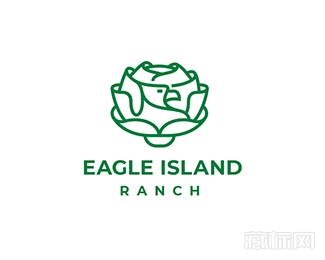 Eagle Island Ranch鸟语花logo设计欣赏