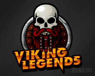  Viking Legends海盗传奇logo设计欣赏