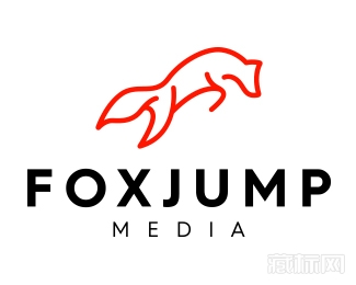  Jumping Fox跳狐狸logo设计欣赏