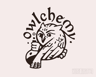 Owlchemy猫头鹰logo设计欣赏