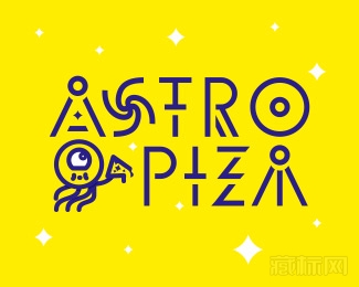 Astropizza标志设计欣赏