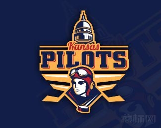  Kansas Pilots飞行员logo设计欣赏