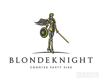 Blonde Knight骑士logo设计欣赏