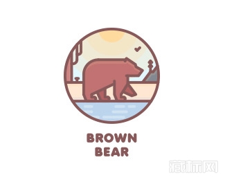Brown Bear棕熊logo设计欣赏