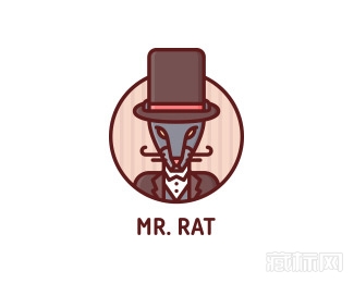 Mr. Rat老鼠先生logo设计欣赏