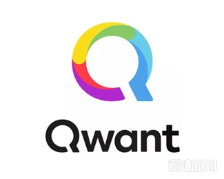 Qwant搜索引擎logo设计欣赏