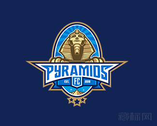 Pyramids FC金字塔logo设计欣赏