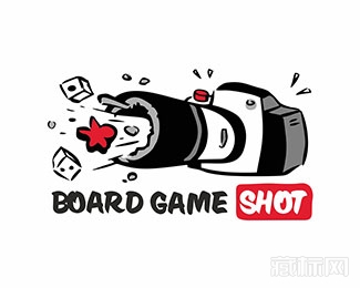 Board Game Shot棋盘游戏logo设计欣赏