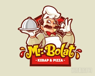 Mr. Bolat烹饪logo设计欣赏