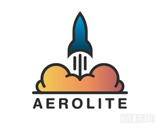 aerolite陨石logo设计欣赏