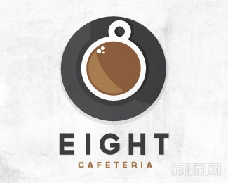 EIGHT CAFE咖啡logo設計欣賞