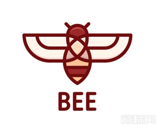  Bee蜜蜂logo设计欣赏