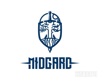 midgard盾牌logo设计欣赏