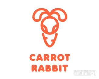 Carrot Rabbit胡萝卜兔子logo设计欣赏
