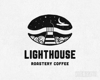  Lighthouse Roastery灯塔logo设计欣赏
