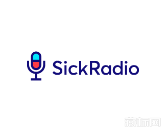  Sick Radio电台logo设计欣赏