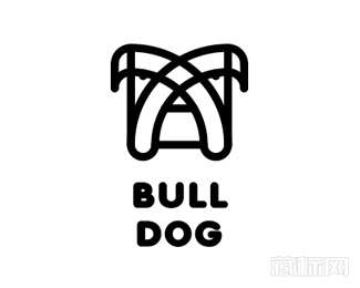 Bulldog斗牛犬logo设计欣赏