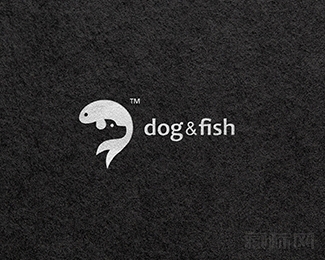dog and fish狗和鱼logo设计欣赏