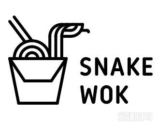 Snake Wok蛇logo设计欣赏