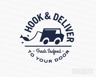 Hook Deliver挂钩logo设计欣赏