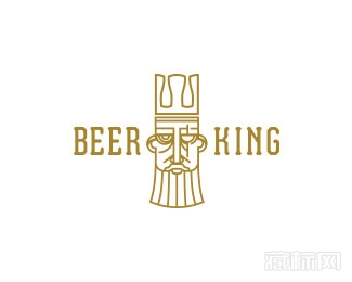 BEER KING啤酒王logo設計欣賞