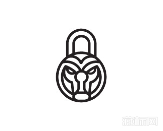TigerLock虎头锁logo设计欣赏