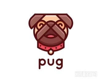 Pug狗logo设计欣赏