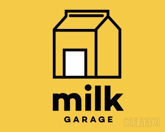 milk garage牛奶仓库logo设计欣赏