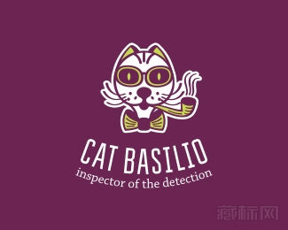 Cat Basilio猫logo设计欣赏