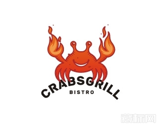  CRABSGRILL螃蟹logo设计欣赏