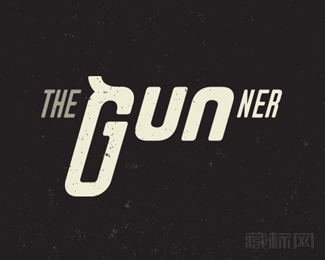 The Gunner Typography枪手logo设计欣赏